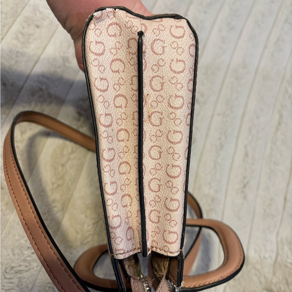 Guess Pink Logo Crossbody Bag - Picture 6 of 12